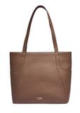 Kožená shopper kabelka v béžovej farbe TORES-0980-1K(Z26)