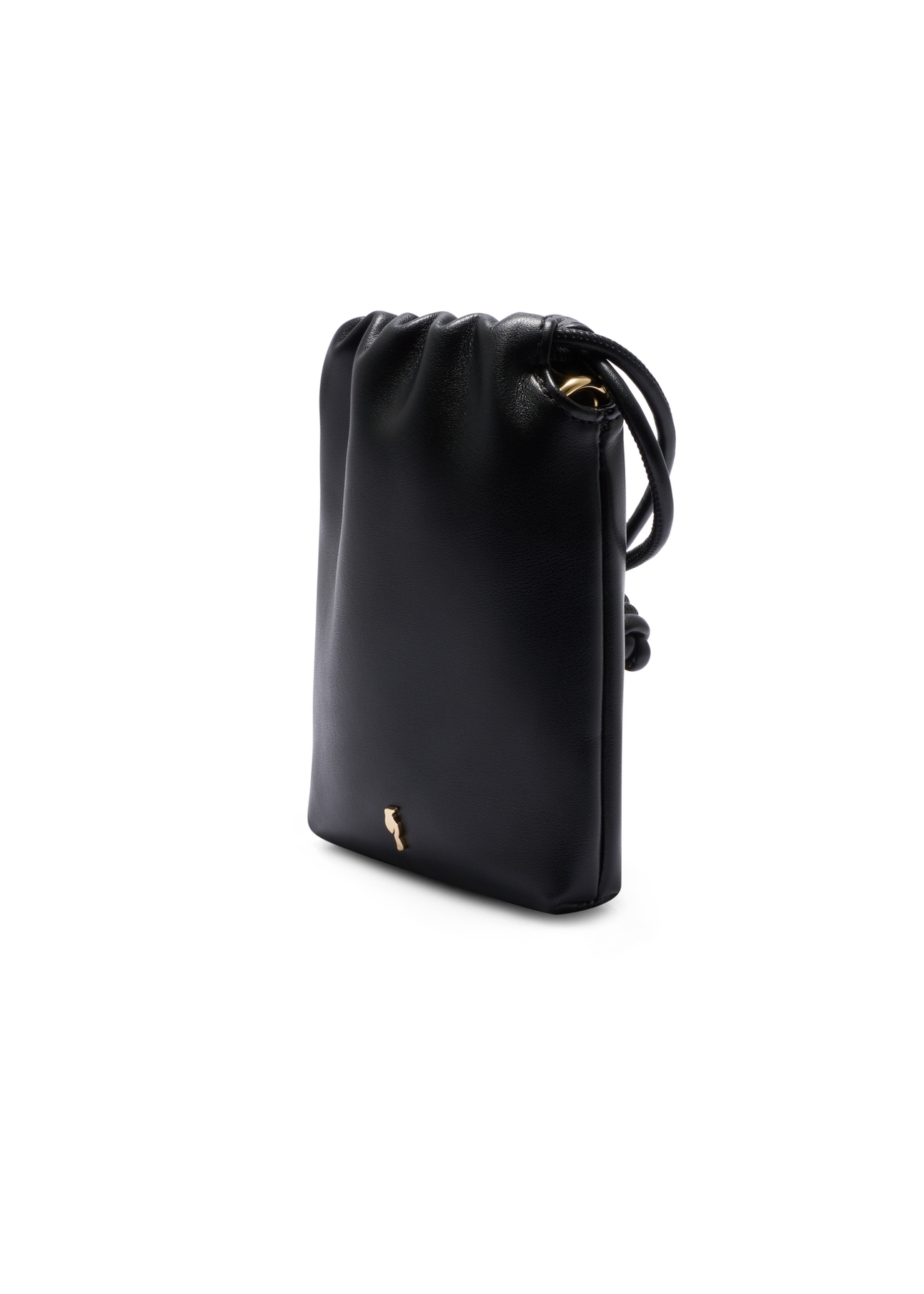 Čierny kryt na telefón TOREC-1216-99(W26) - diagonálny pohľad na produkt, na bielom pozadí.