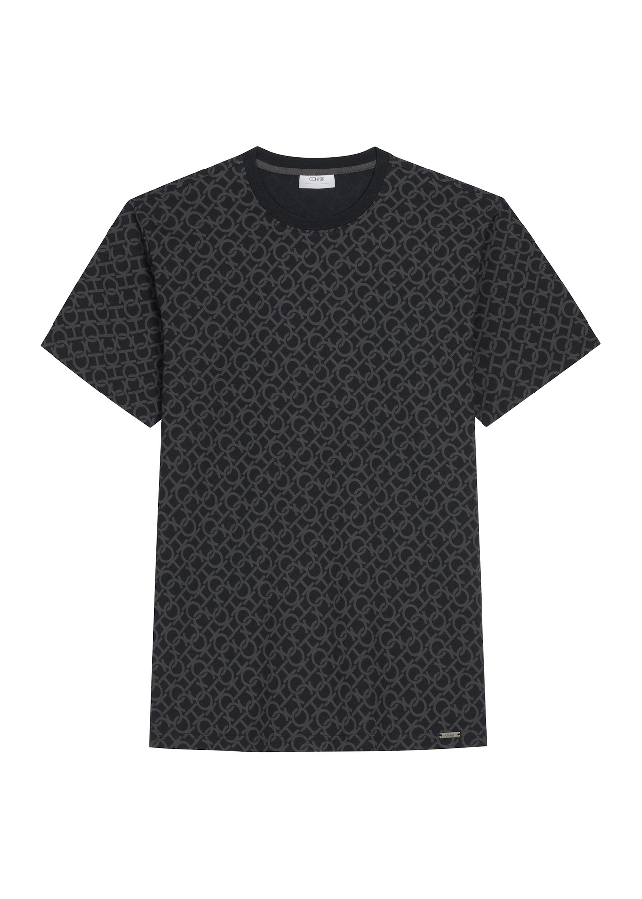 Pánske bavlnené tričko s monogramom TSHMT-0163-99(Z26), čelný pohľad na produkt na bielom pozadí.