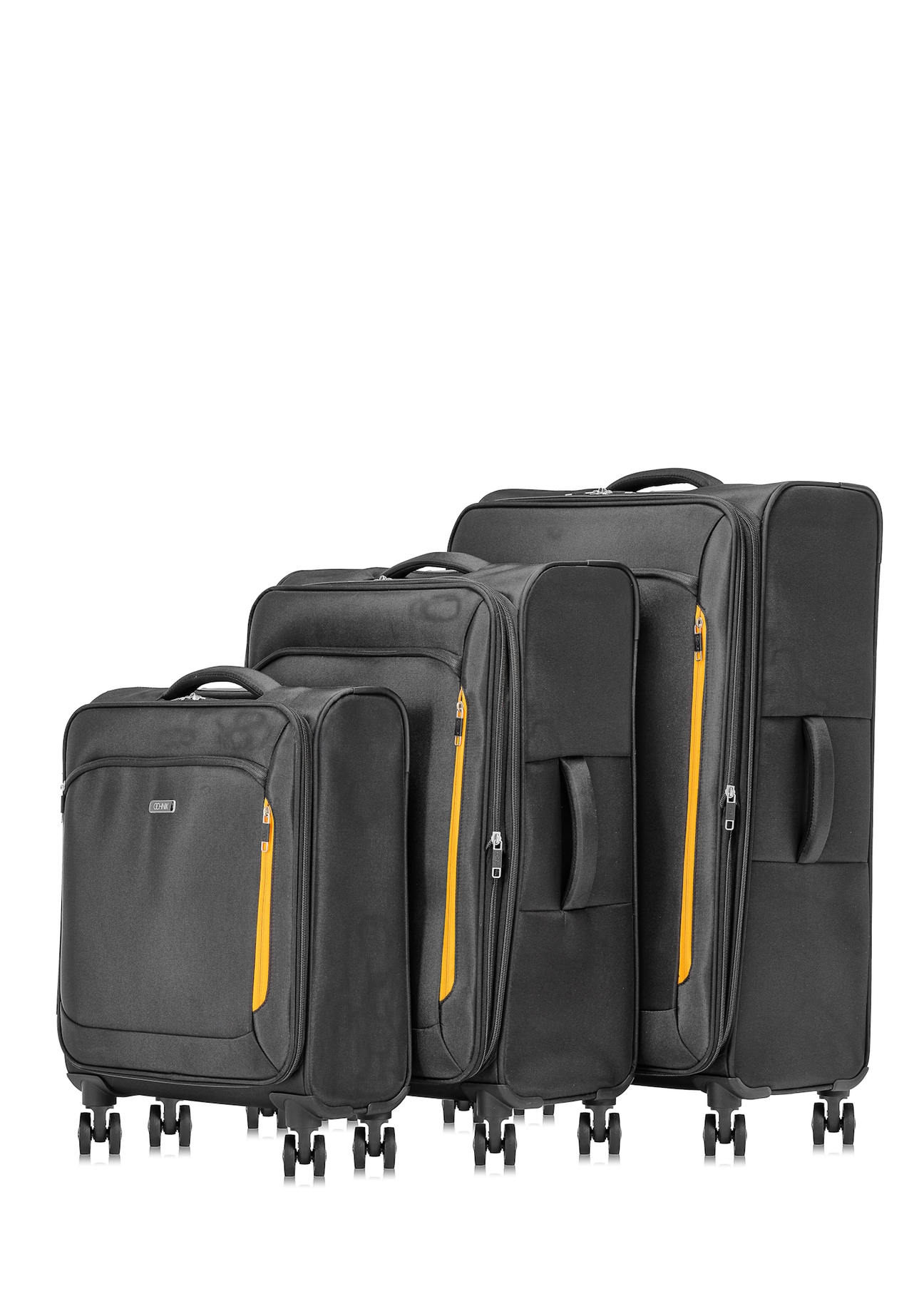Sada kufrov na kolieskach 19"/24"/28" WALNY-0042-99(W25), pohľad na produkt na bielom pozadí.