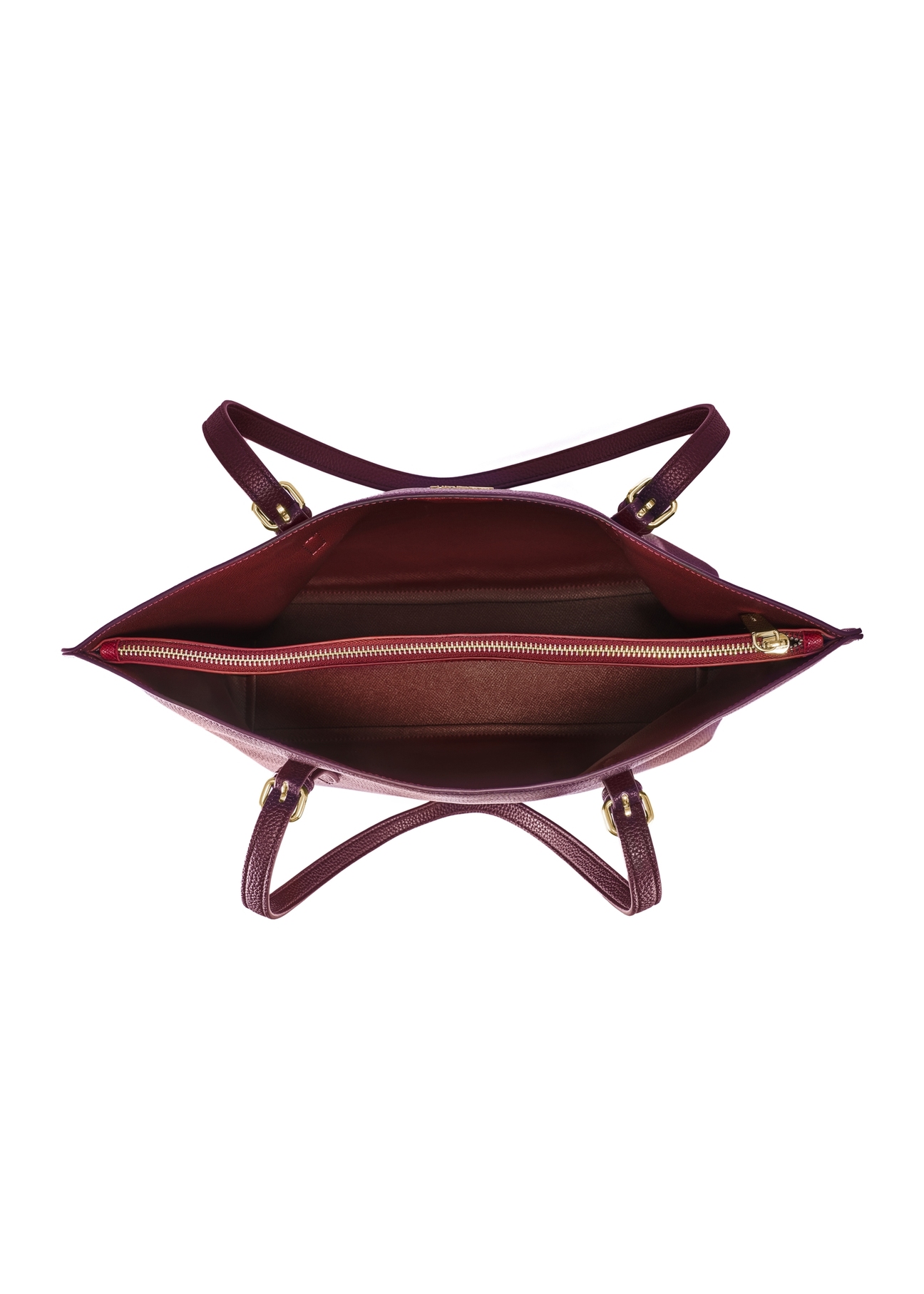 Bordová veľká kabelka typu shopper TOREC-1088-49(Z25)