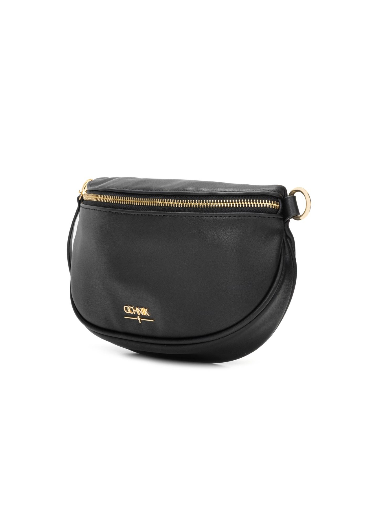 Čierna dámska ľadvinka TOREC-1191-99(W26) - diagonálny pohľad na produkt na bielom pozadí.