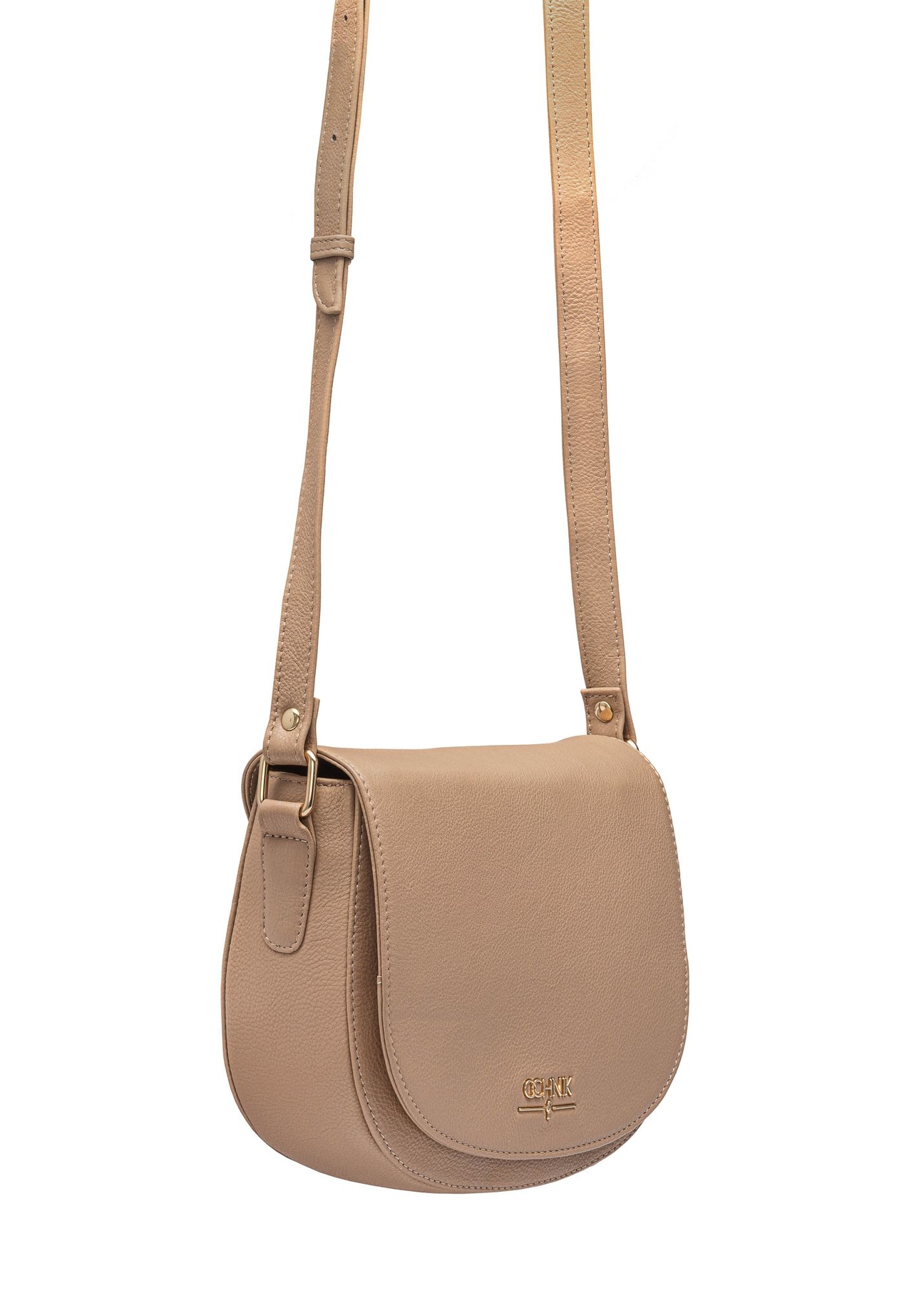 Béžová kožená kabelka crossbody TORES-0972F-1B(W26)