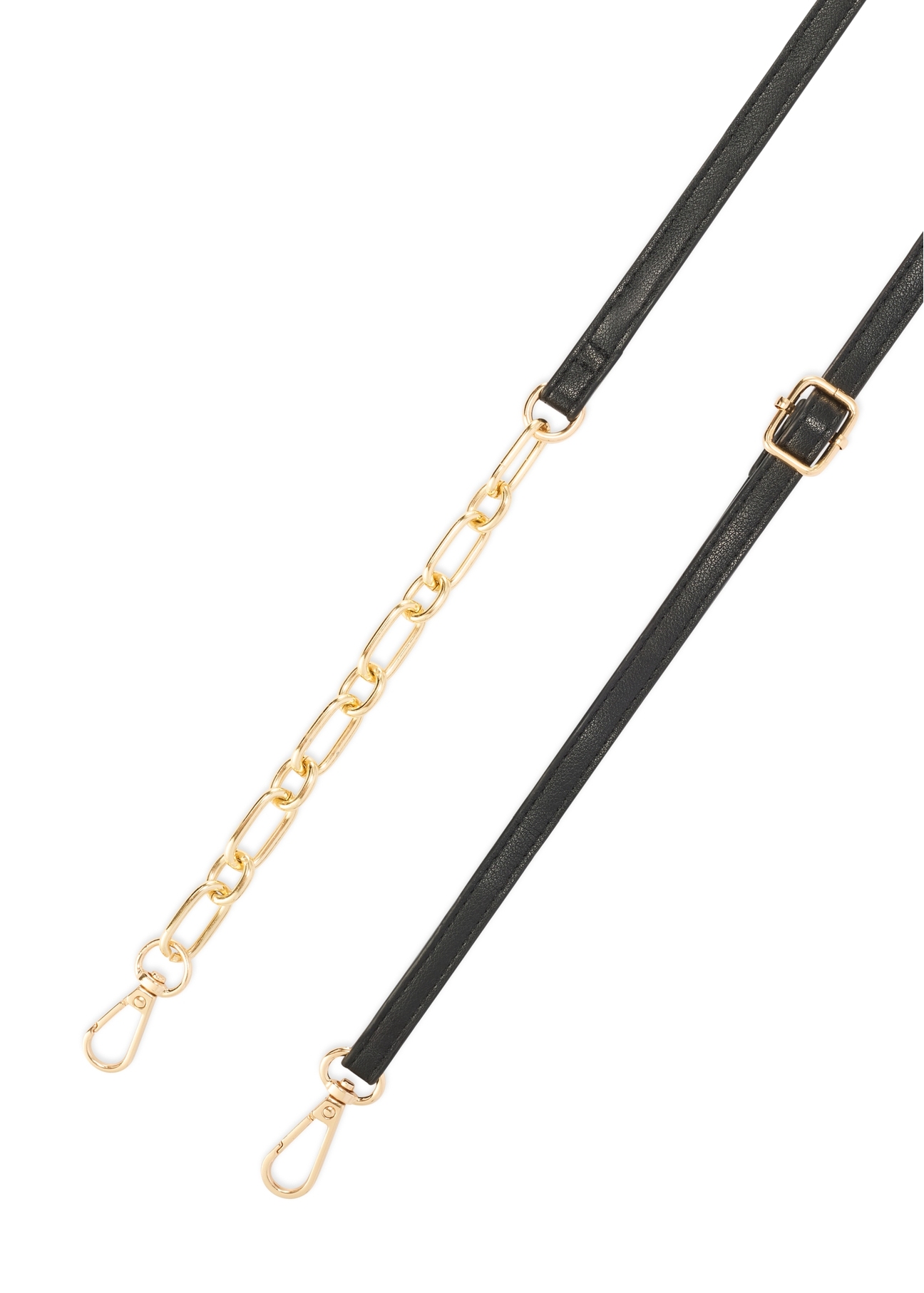 Malá dámska kabelka v čiernej farbe TOREC-1178-9P(W26), pohľad na produkt s popruhom na bielom pozadí.