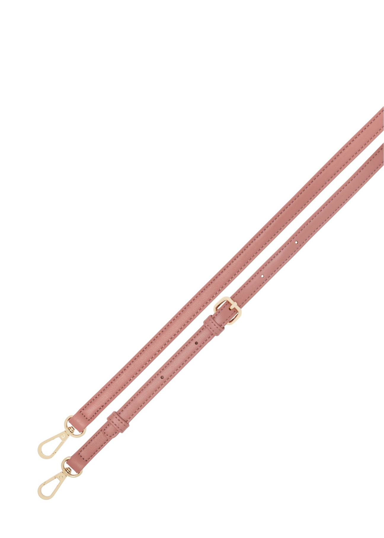 Tmavoružová dámska kabelka s prešívaním TOREC-1151-5D(W26), pohľad na popruh produktu na bielom pozadí.