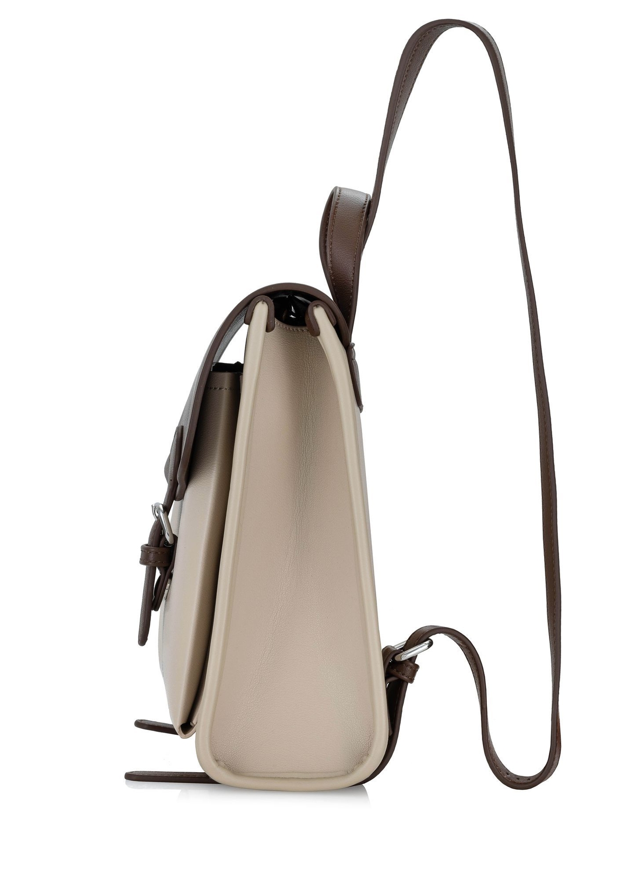 Elegantný stredne veľký dámsky batoh TOREC-0985A-15(Z25) - bočný pohľad na produkt na bielom pozadí.