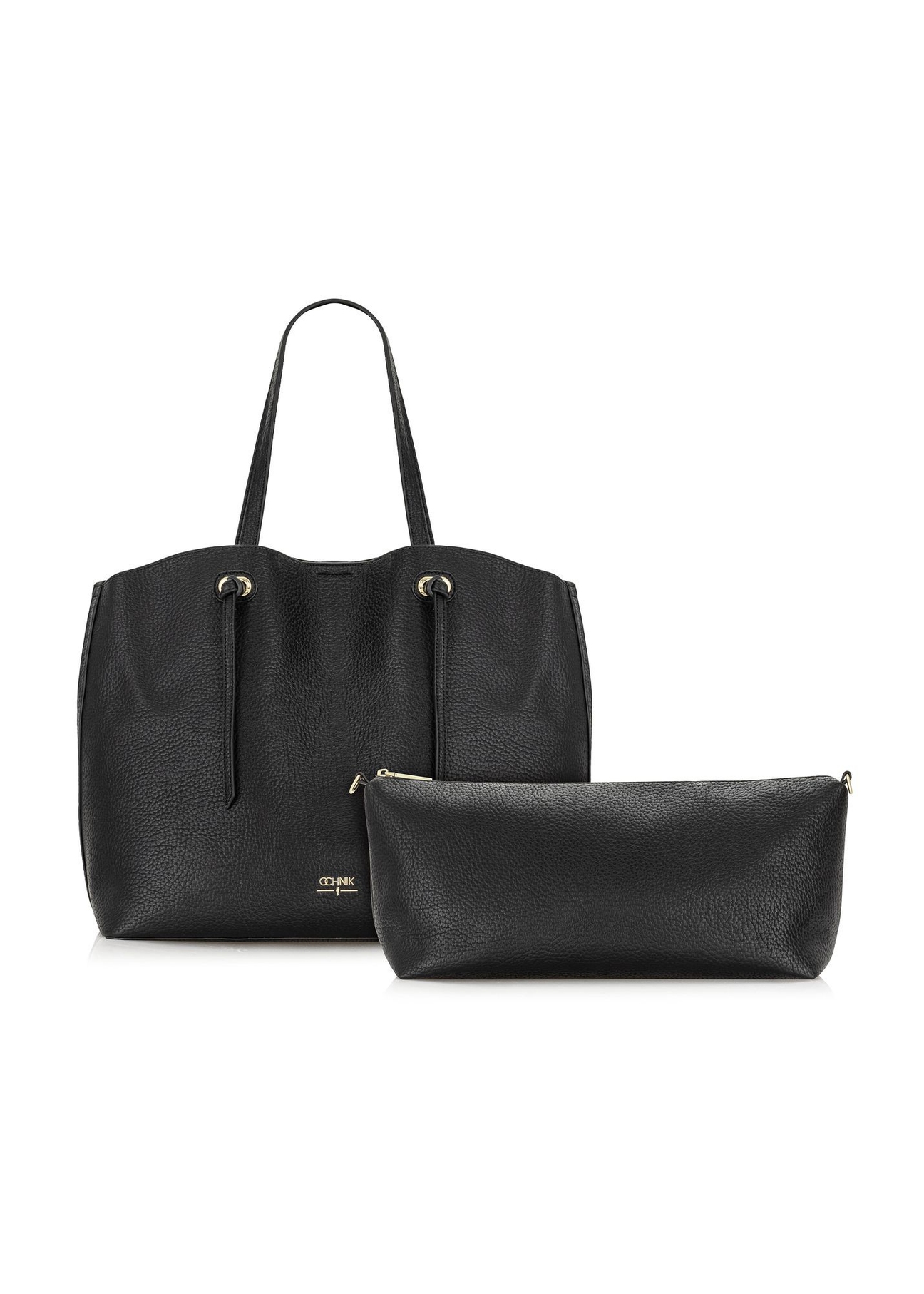 Veľká čierna shopper kabelka TOREC-0995A-99(Z25)