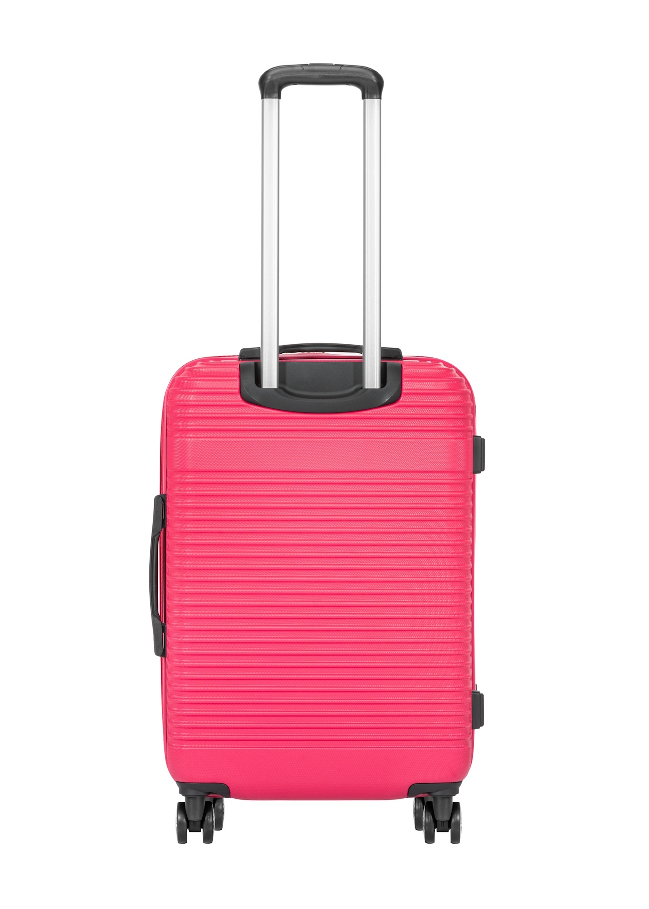 Sada kufrov na kolieskach WALAB-0040-5E(W26) s rozmermi 19'/24'/28', pohľad zozadu na výrobok na bielom pozadí.