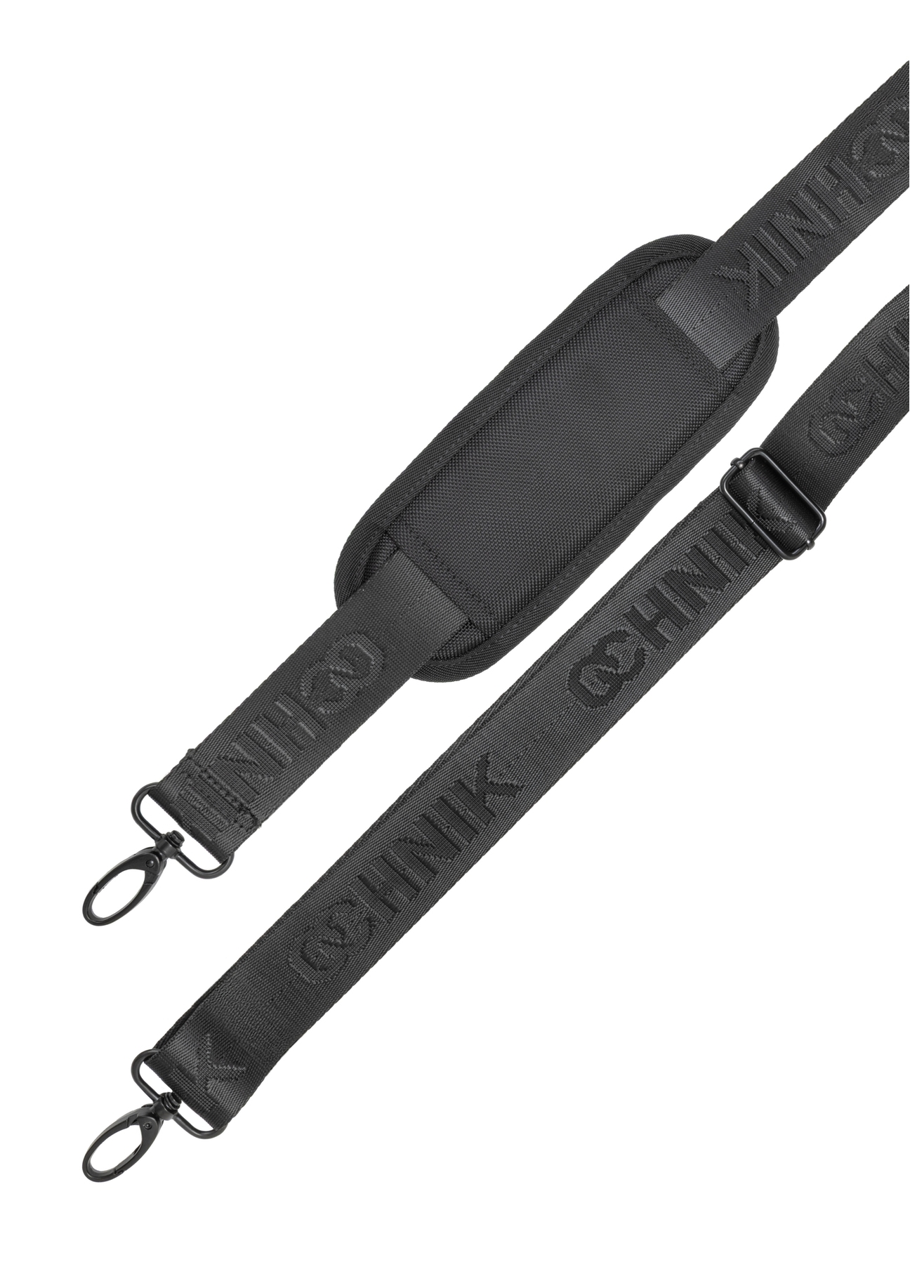 Čierna taška na notebook TORMN-0401-99(W26) - pruhovaný pohľad, na bielom pozadí.