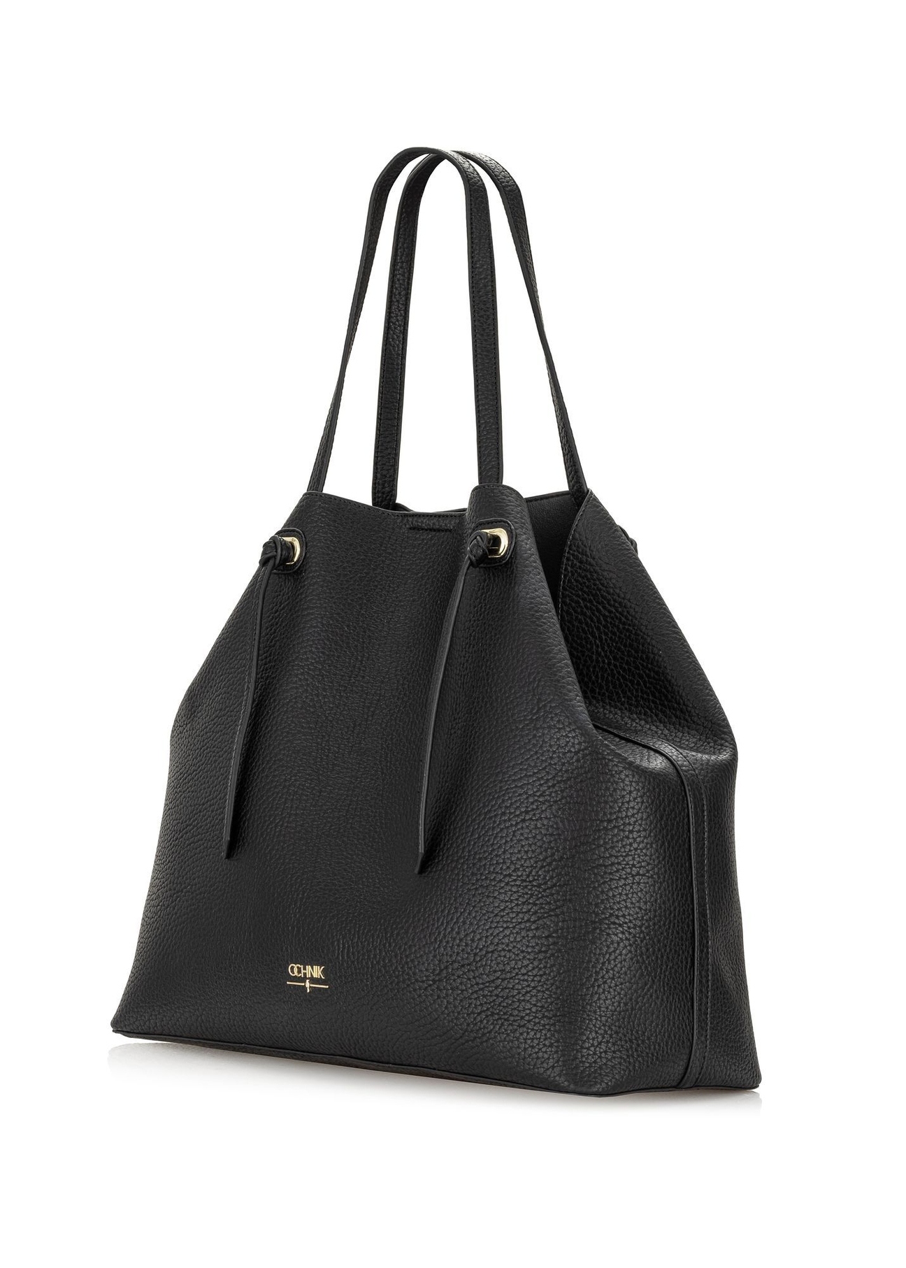 Veľká čierna shopper kabelka TOREC-0995A-99(Z25)