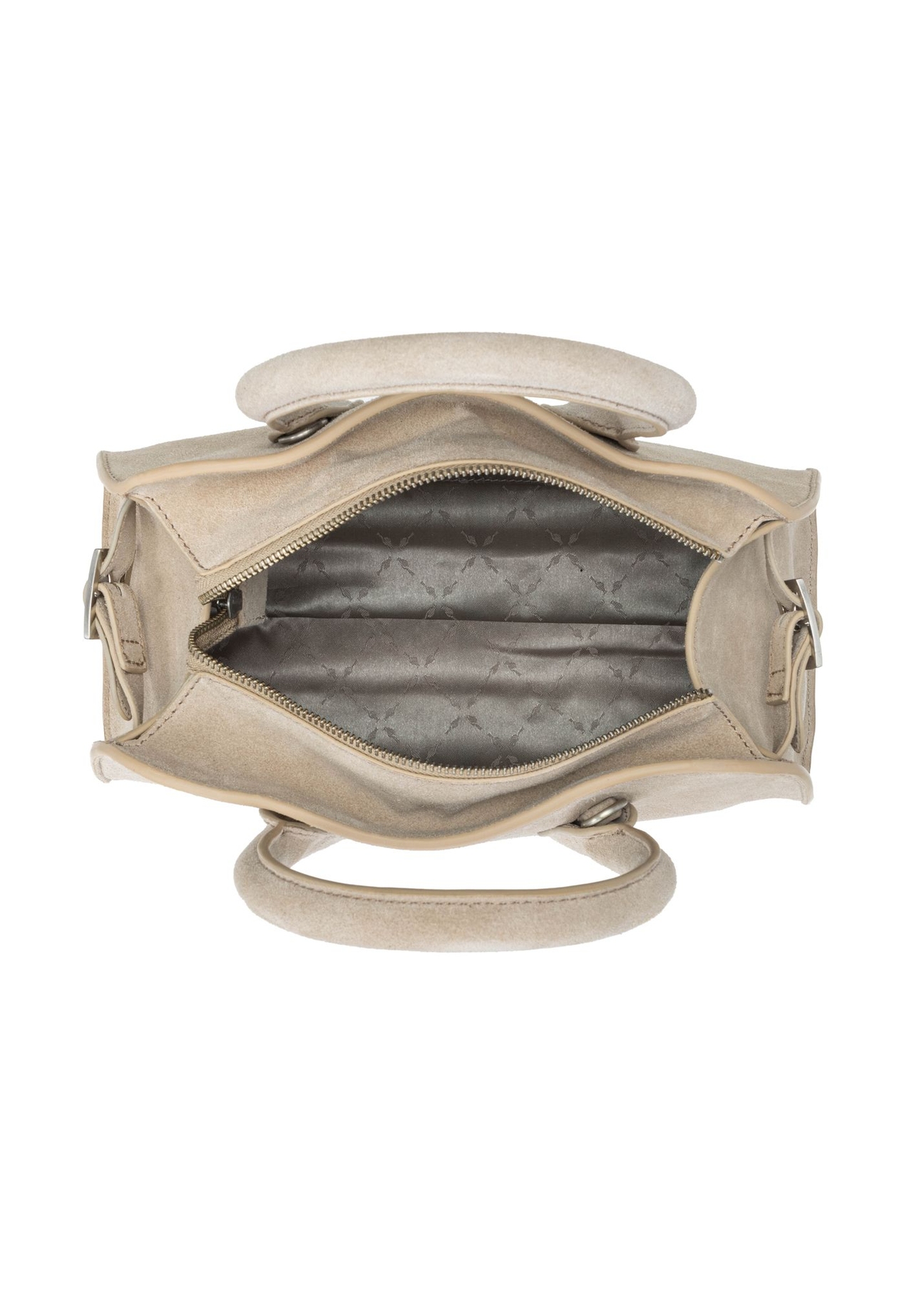 Krémová semišová dámska kabelka TORES-1295-0B(W26)