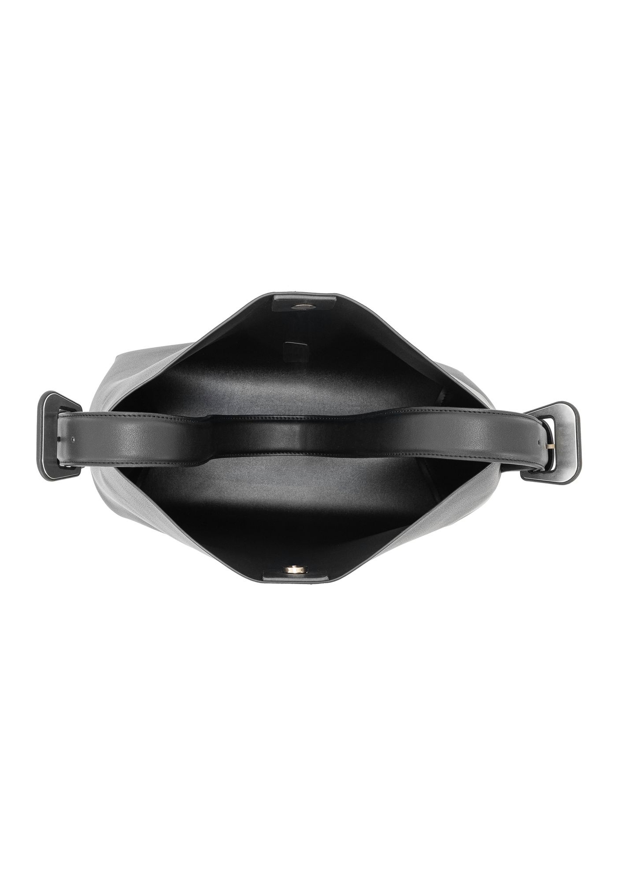 Čierna nákupná taška z imitácie kože TOREC-0903-99(W24)-05