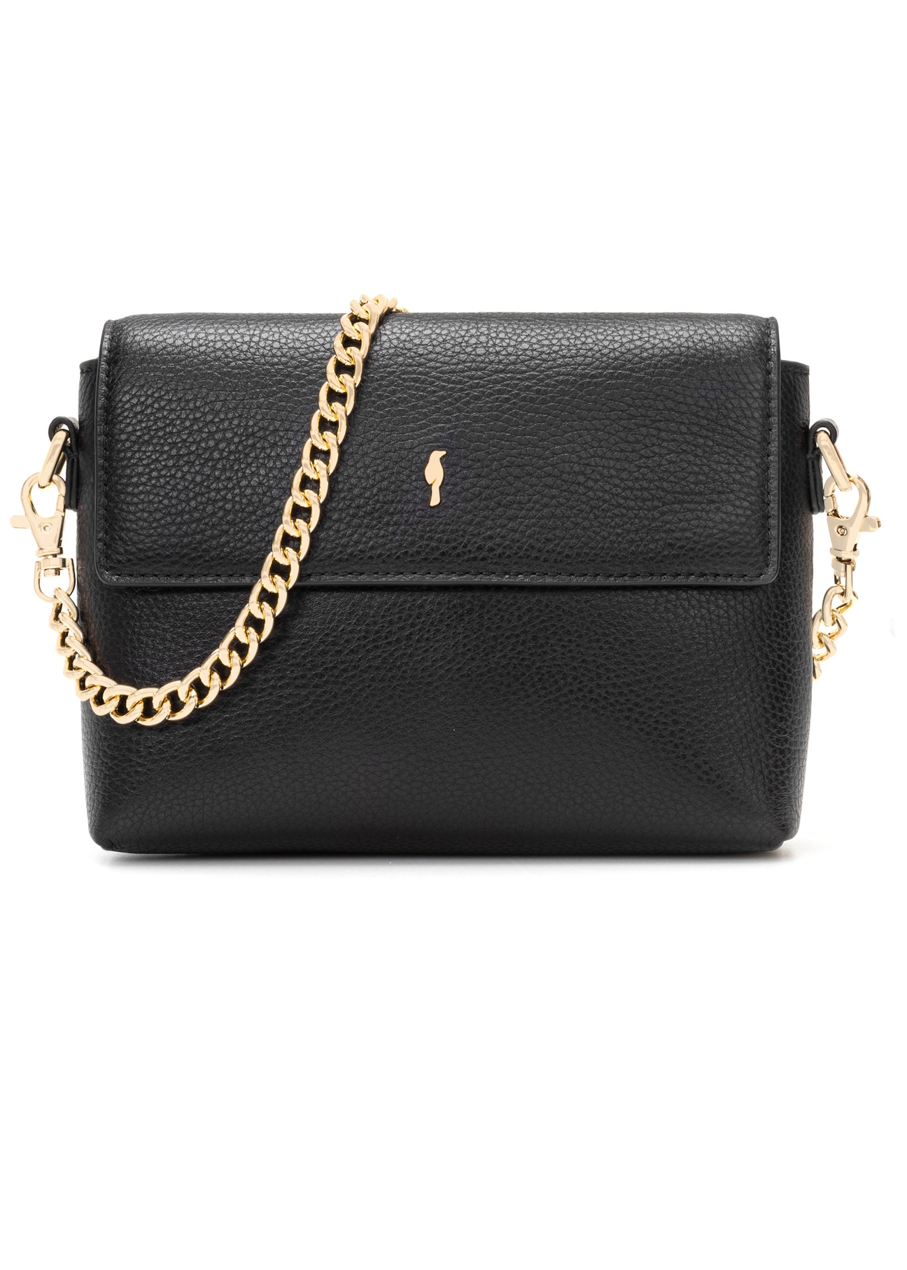 Malá dámska kožená kabelka TORES-1278-9I(W26), pohľad spredu na bielom pozadí.