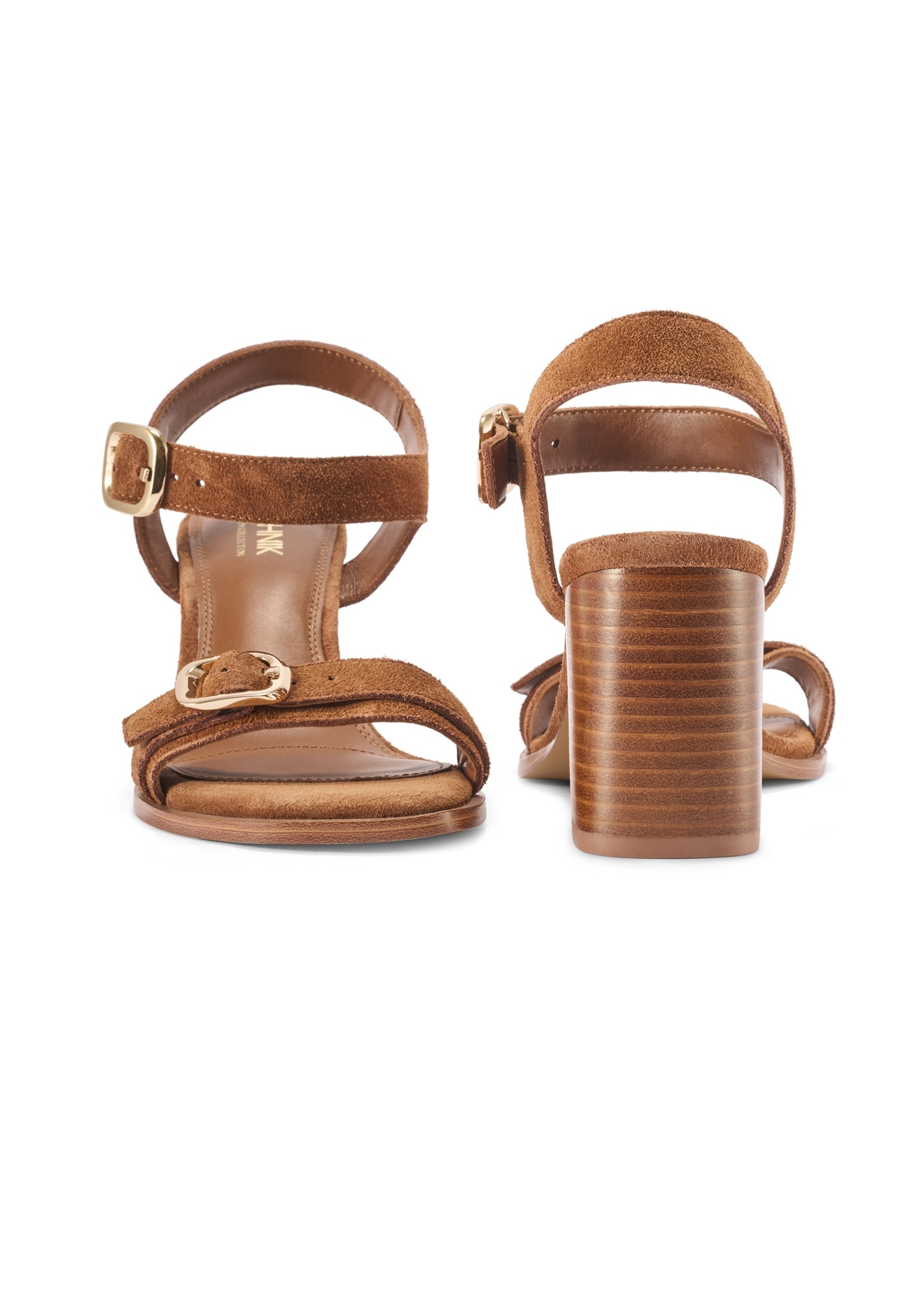 Semišové sandále v hnedej farbe BUTYD-1230-1D(W26)