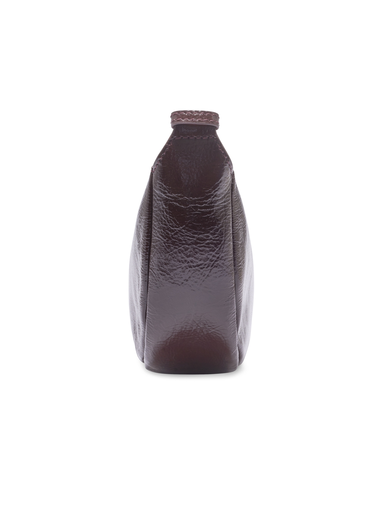 Malá bordová dámska kabelka TORES-1374-4D(Z26) - bočný pohľad na produkt, na bielom podklade.