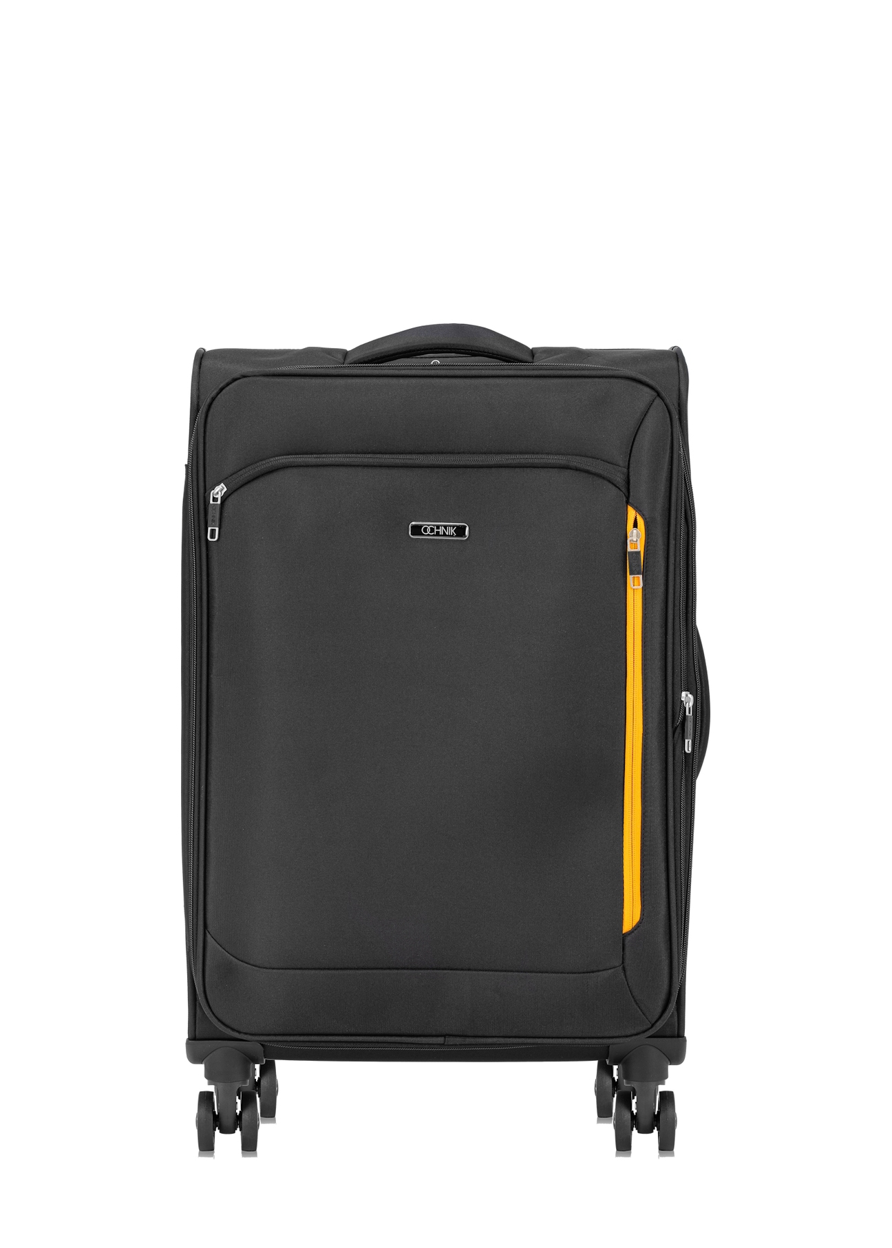 Sada kufrov na kolieskach WALNY-0042-99(W25) s rozmermi 19"/24"/28", pohľad spredu na produkt na bielom pozadí.