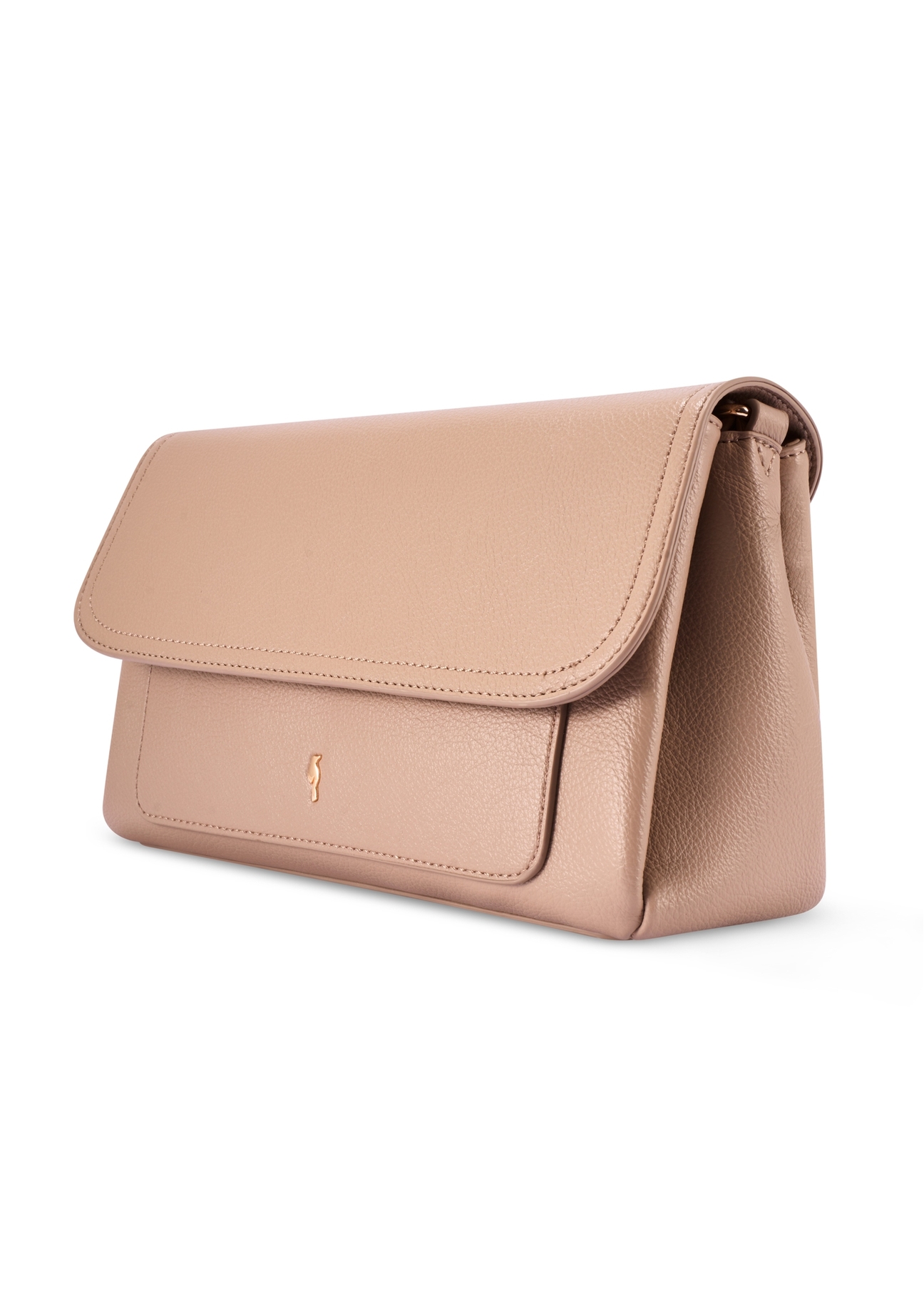 Beżowa klasyczna torebka damska TOREC-1124-1D(W26)