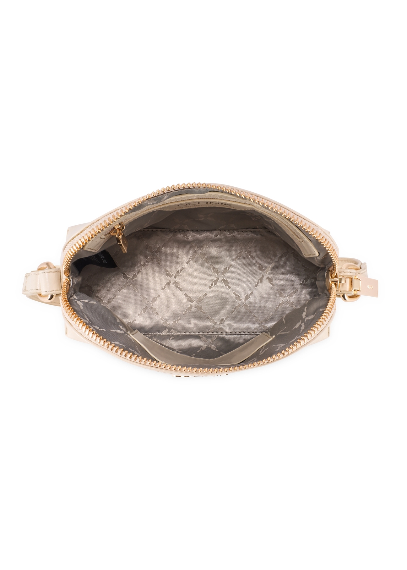 Malá dámska kožená kabelka v krémovej farbe TORES-1296-0B (W26)