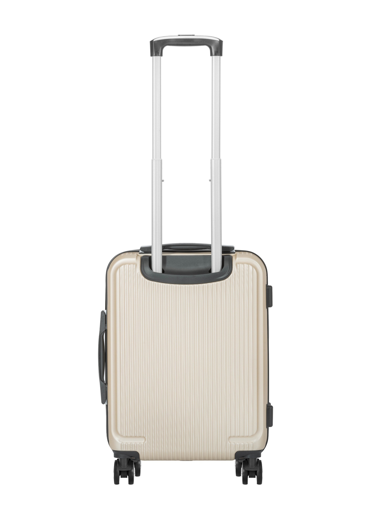 Príručný kufor na kolieskach WALAB-0053-0X-19(W26), pohľad zozadu na bielom pozadí.