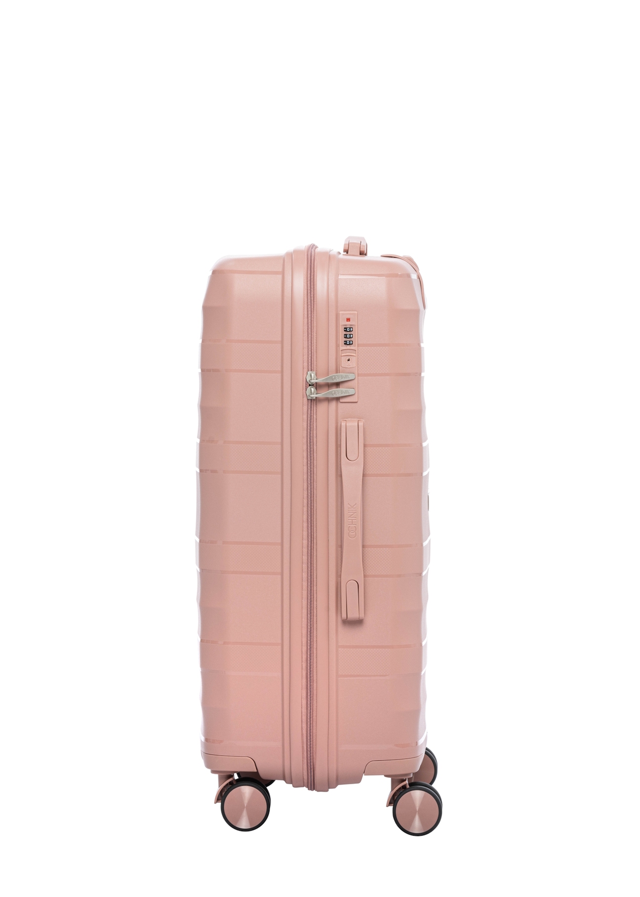 Stredný kufor na kolieskach WALPP-0024-5B-24(W26), pohľad na produkt zboku na bielom pozadí.