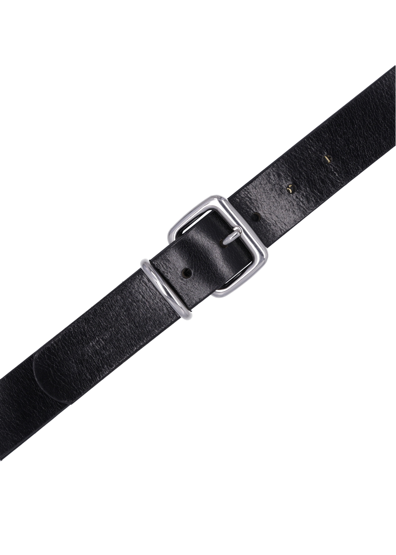 Dámsky kožený opasok PASDS-0312-99(Z24), pohľad na produkt zhora na bielom pozadí.