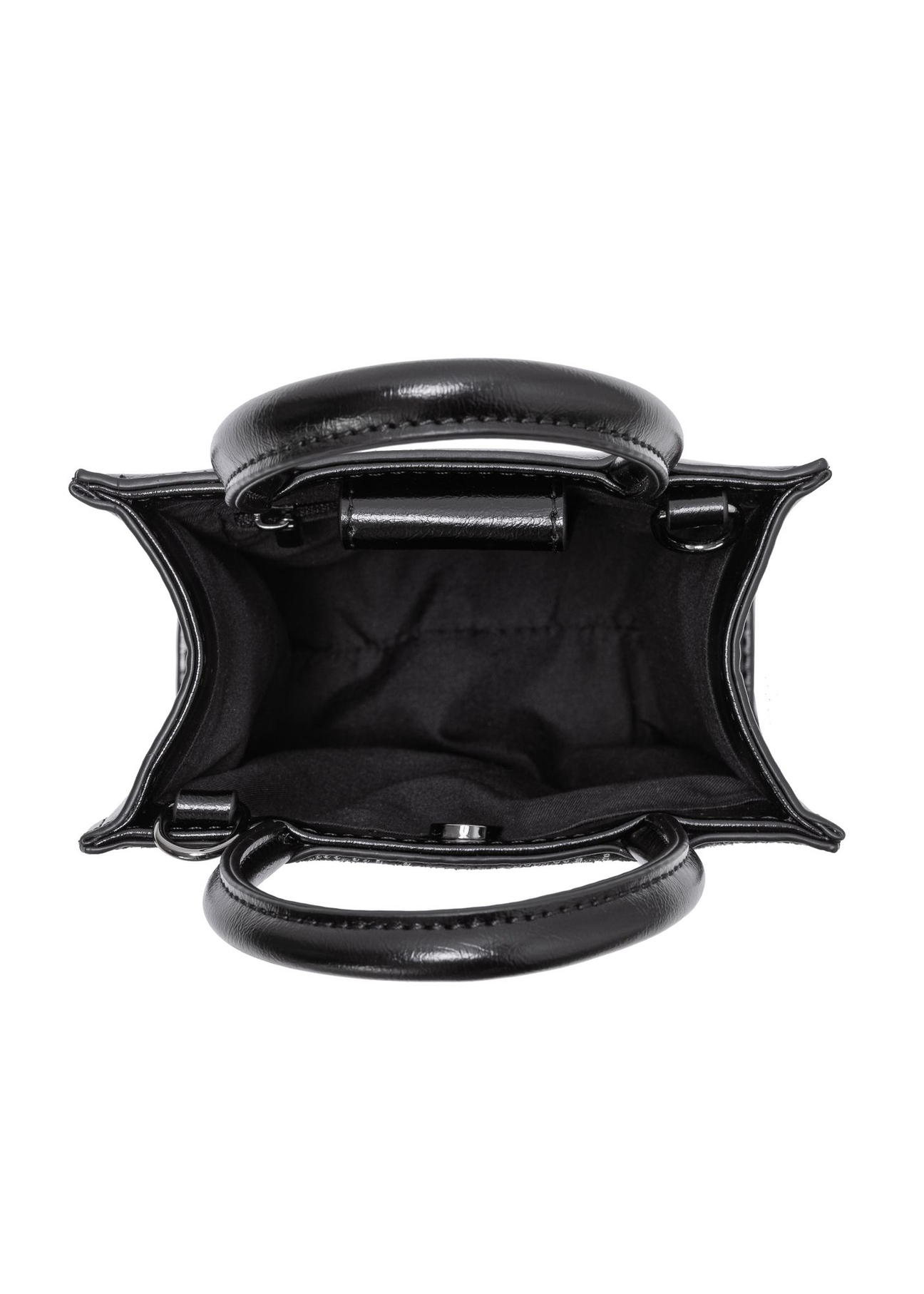 Čierny dámsky kufor s monogramom TOREC-0855-99(Z23)-05