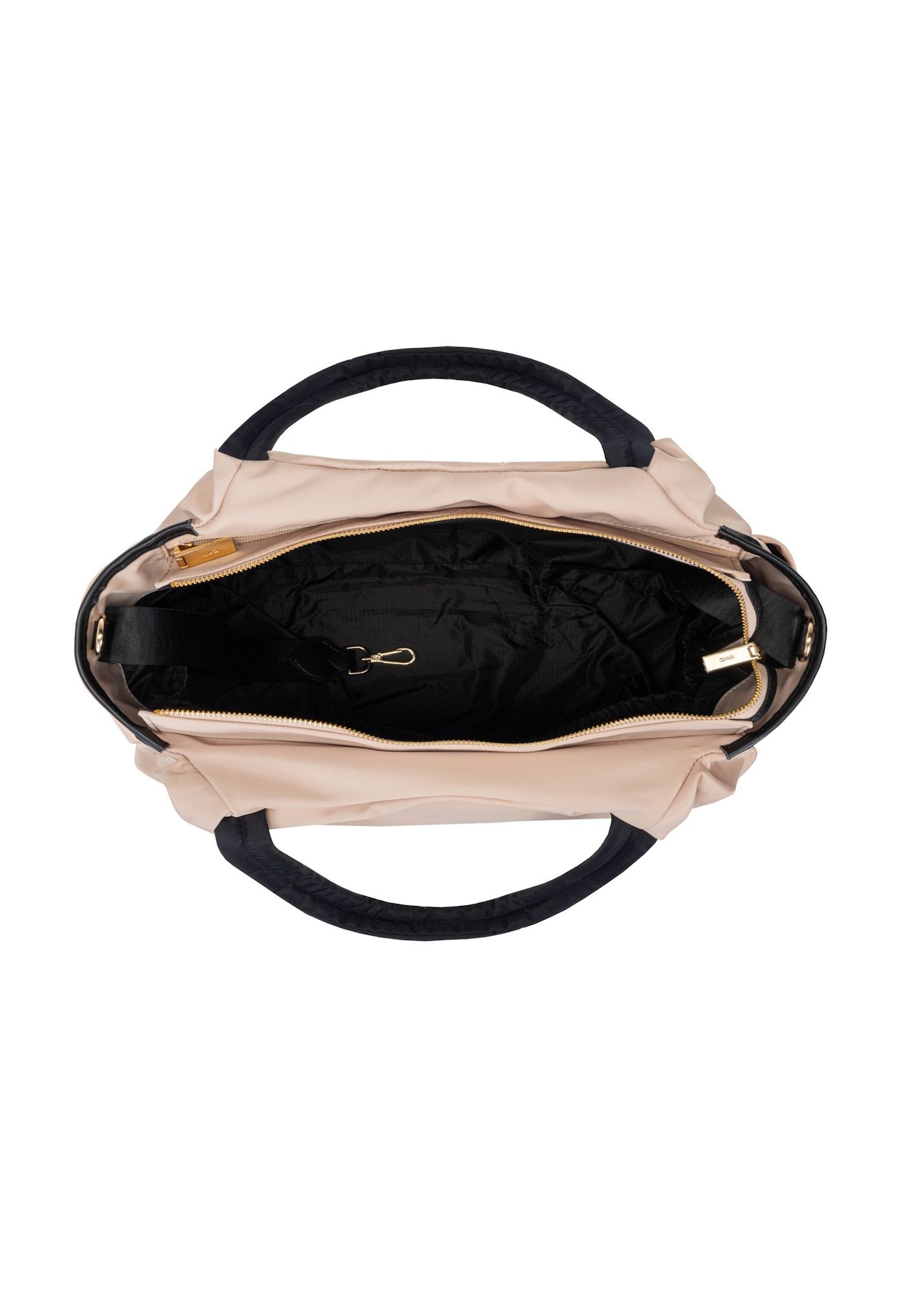 Púdrovo ružová taška pre mamičku TOREN-0308-5A(W26) - pohľad zhora na produkt na bielom pozadí.