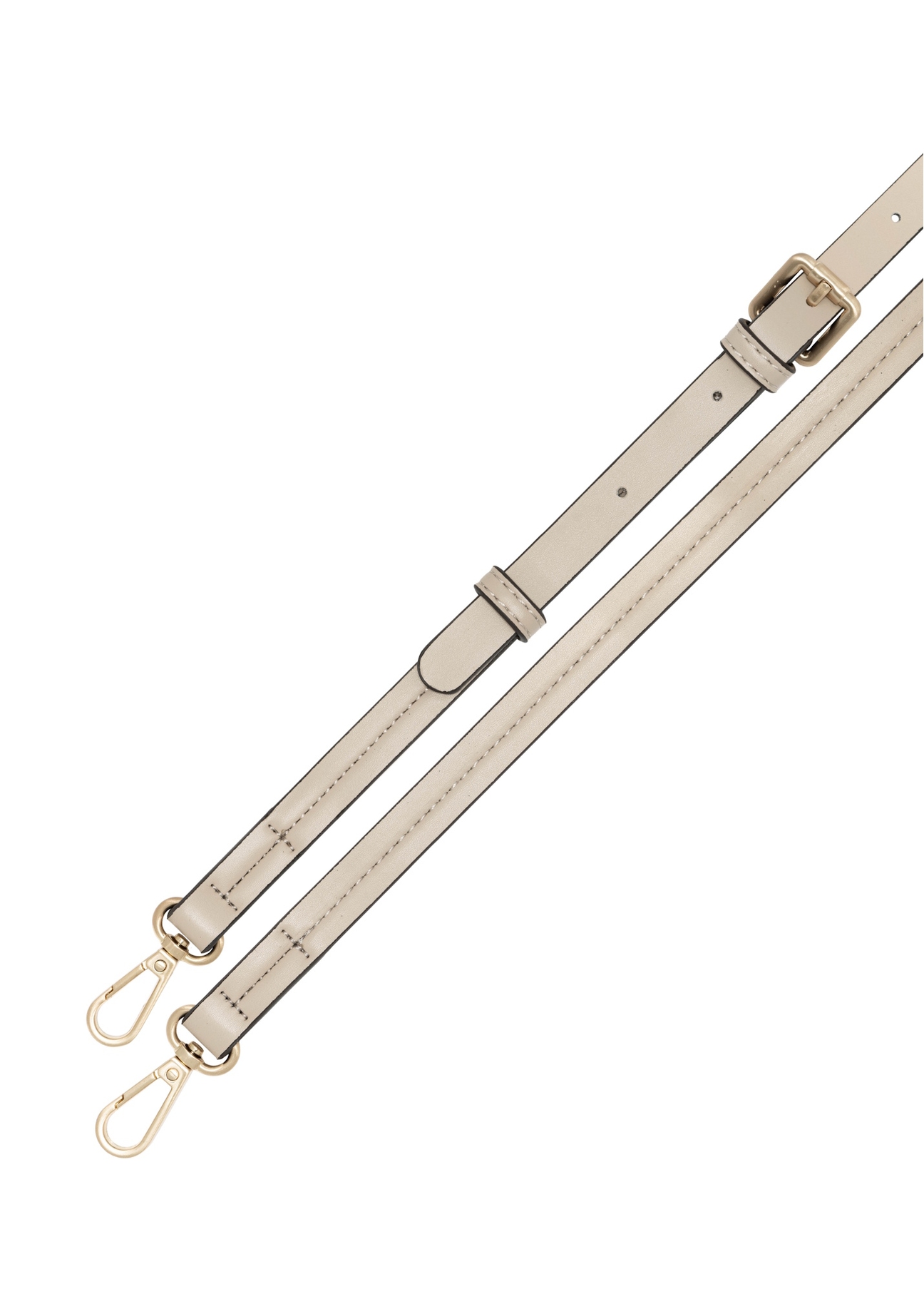 Béžová dámska kabelka cez rameno TOREC-1182-1A(W26), pohľad na produkt s popruhom na bielom pozadí.