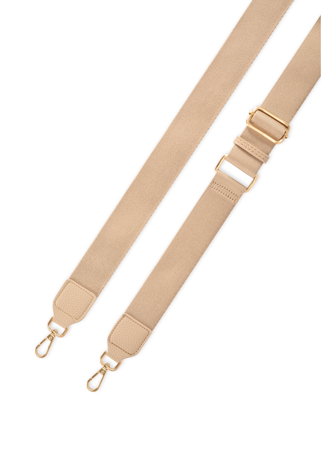 Malá béžová dámska kabelka TOREC-1174-1B(W26), pohľad na produkt s popruhom na bielom pozadí.