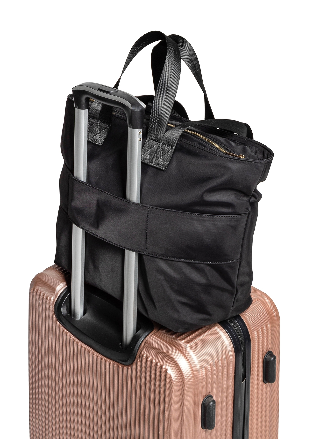 Čierna veľká shopper kabelka TOREN-0325-99(Z25)