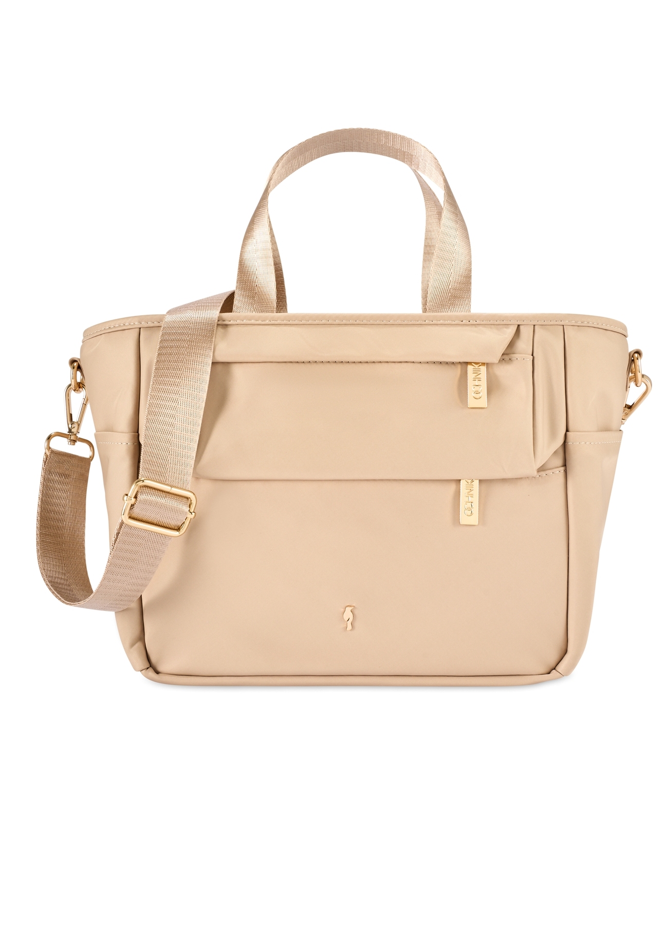 Béžová obedárová taška TOREN-0346-1A(W26) - pohľad na produkt spredu, na bielom pozadí.