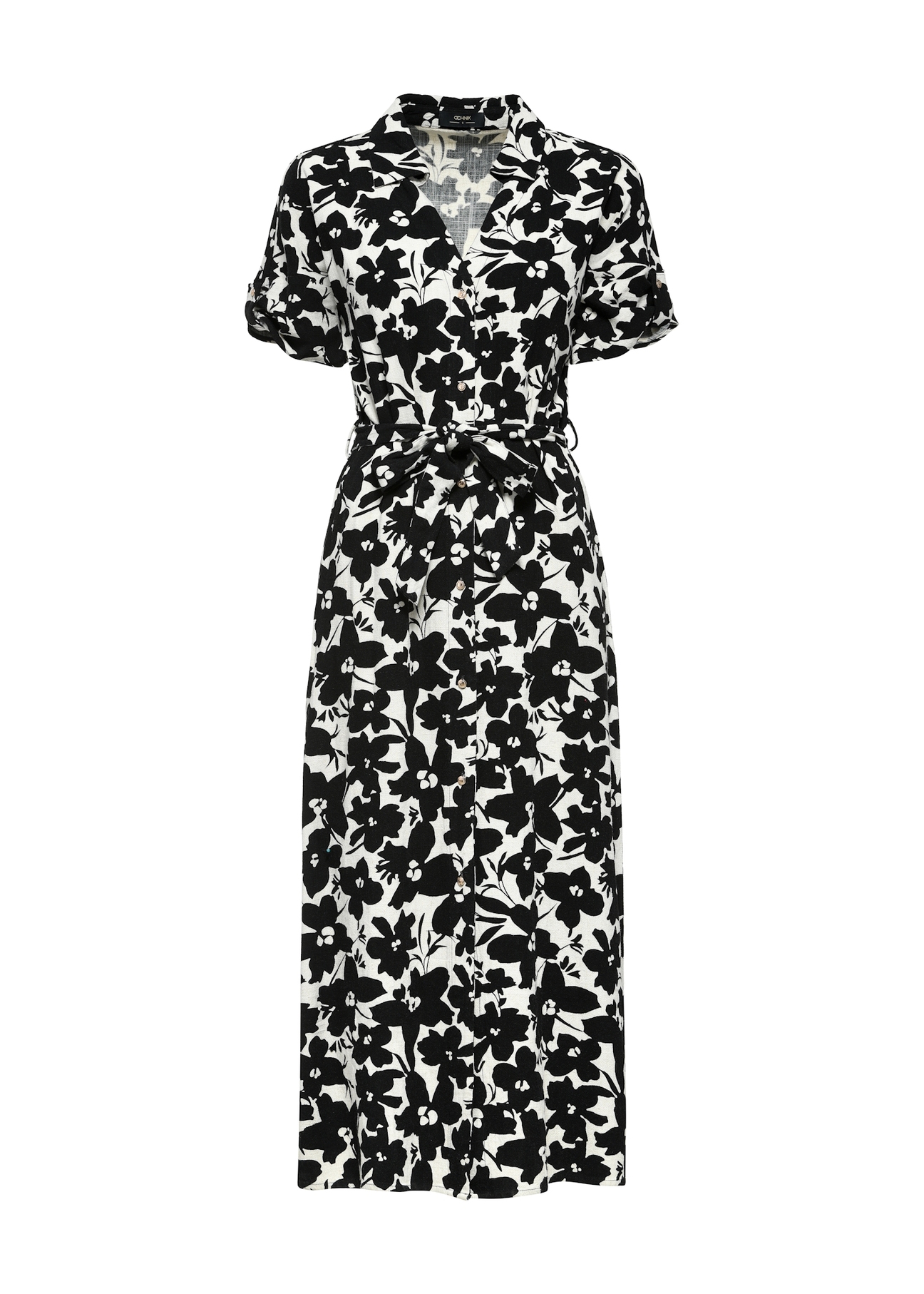 Dámske kvetinové midi šaty SUKDT-0219-81(W25)
