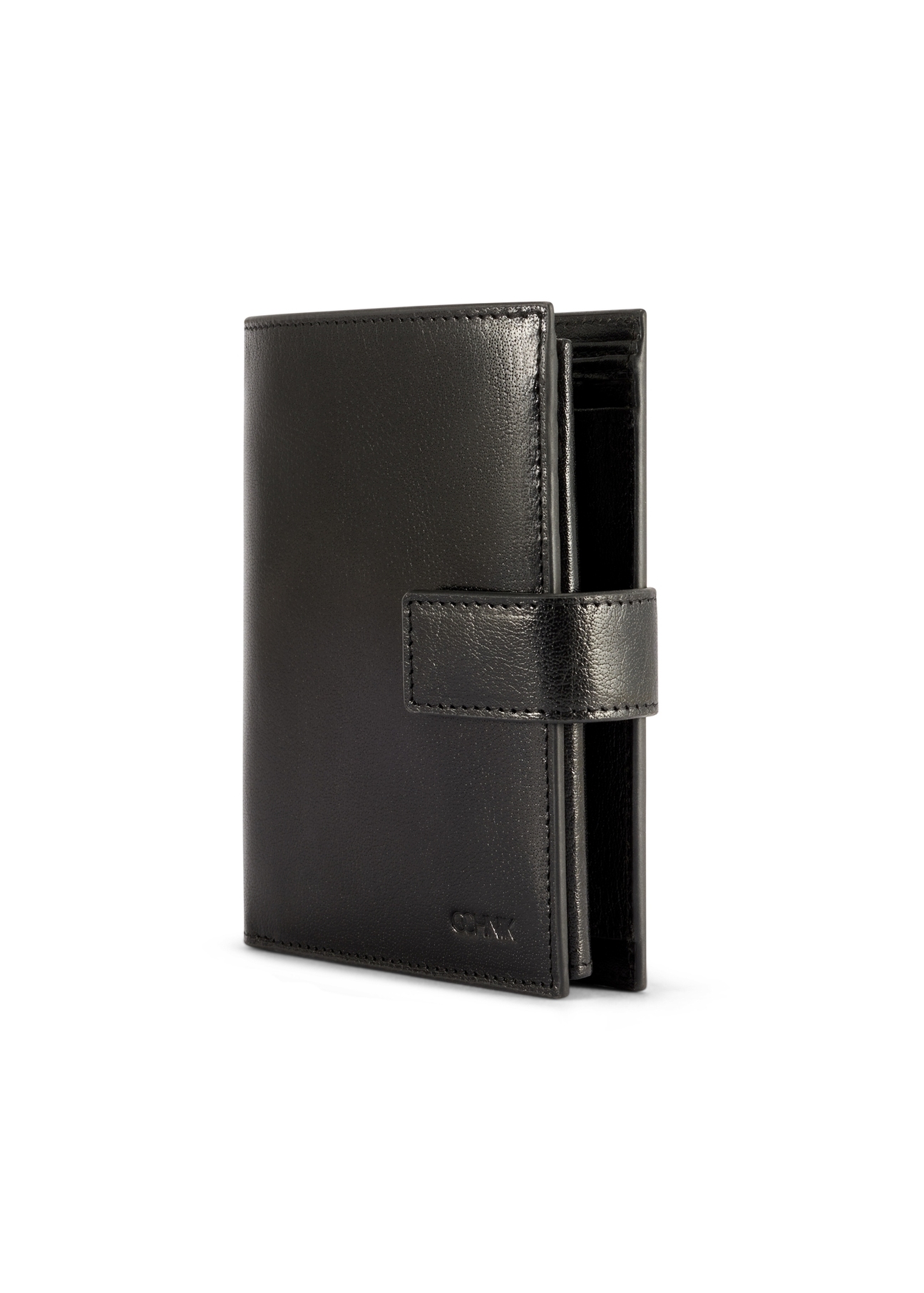 Veľká pánska kožená peňaženka PORMS-0678-99(W26), diagonálny pohľad na produkt na bielom pozadí.