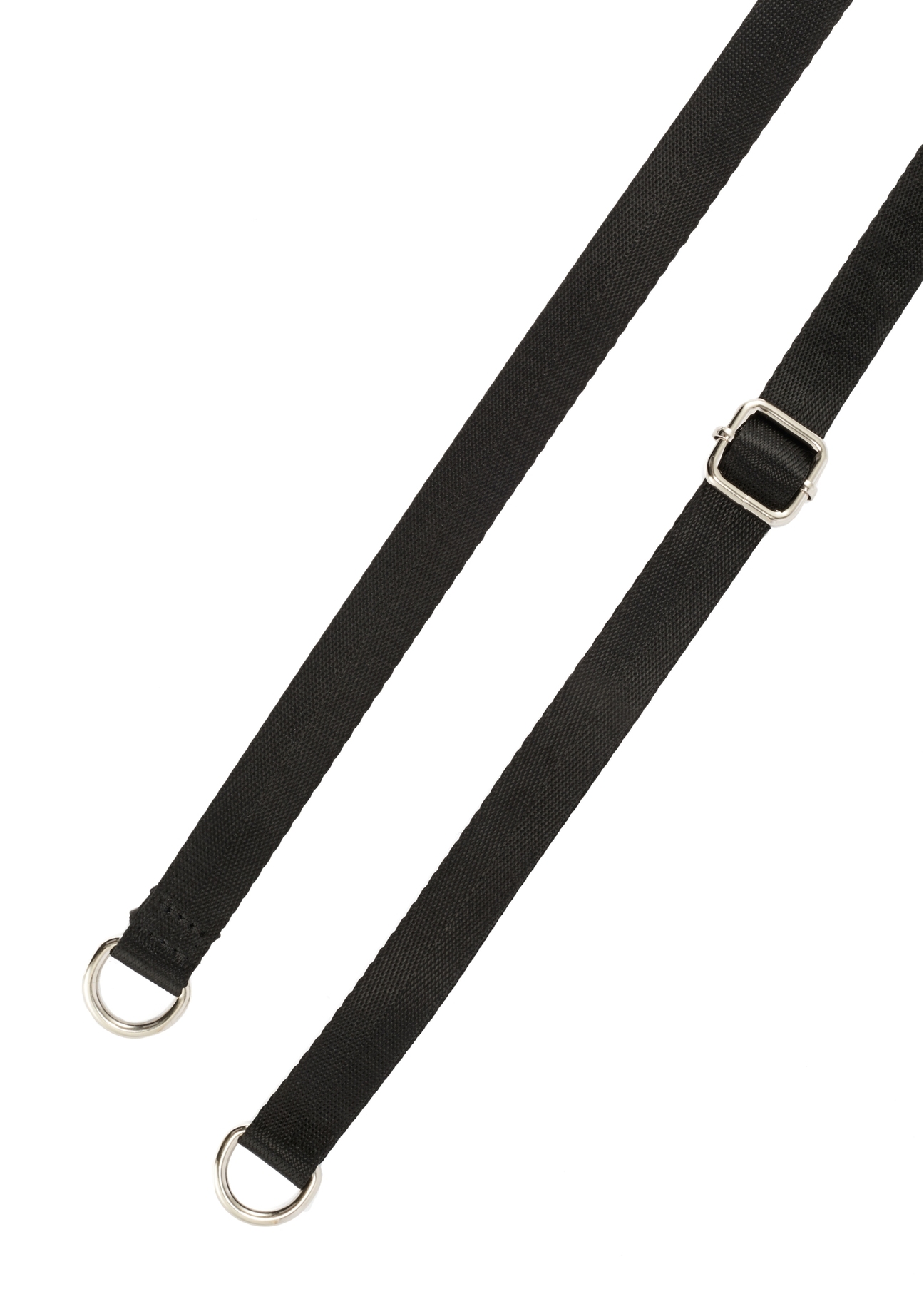 Čierny stredne veľký dámsky batoh s ľadvinkou TOREN-0327-99(Z25), pohľad na odnímateľný popruh produktu na bielom pozadí.