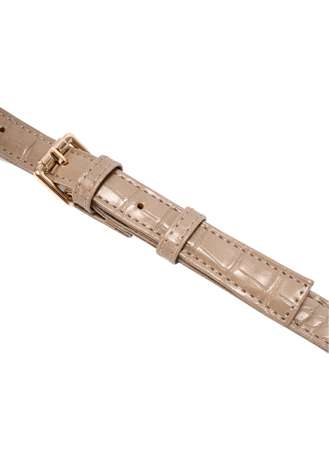 Béžová polkruhová dámska kabelka cez rameno TOREC-1184-1D(W26)