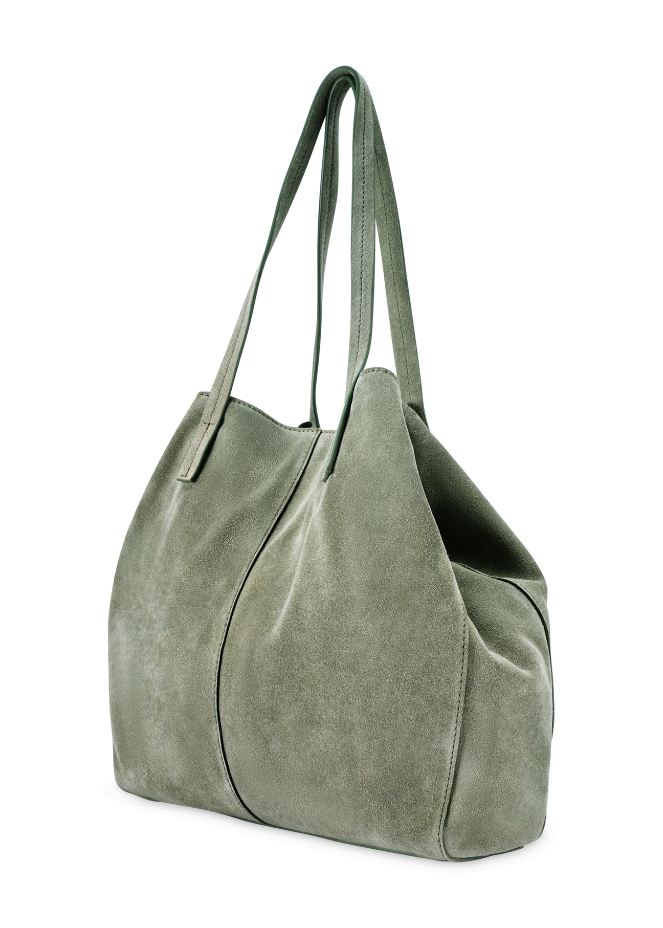 Dámska kožená kabelka TORES-1252-8F(W26) - diagonálny pohľad na produkt, na bielom pozadí.