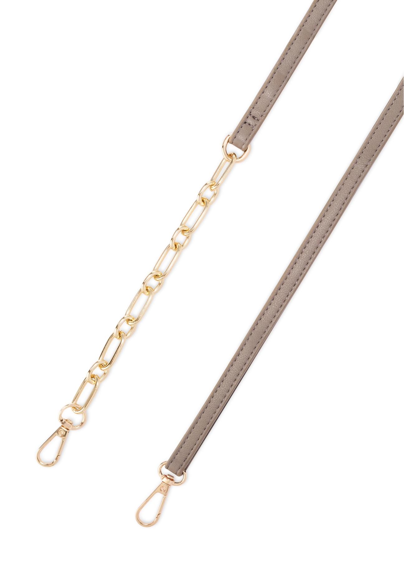 Malá dámska kabelka v chladnej hnedej farbe TOREC-1178-1K(W26), pohľad na produkt s popruhom na bielom pozadí.