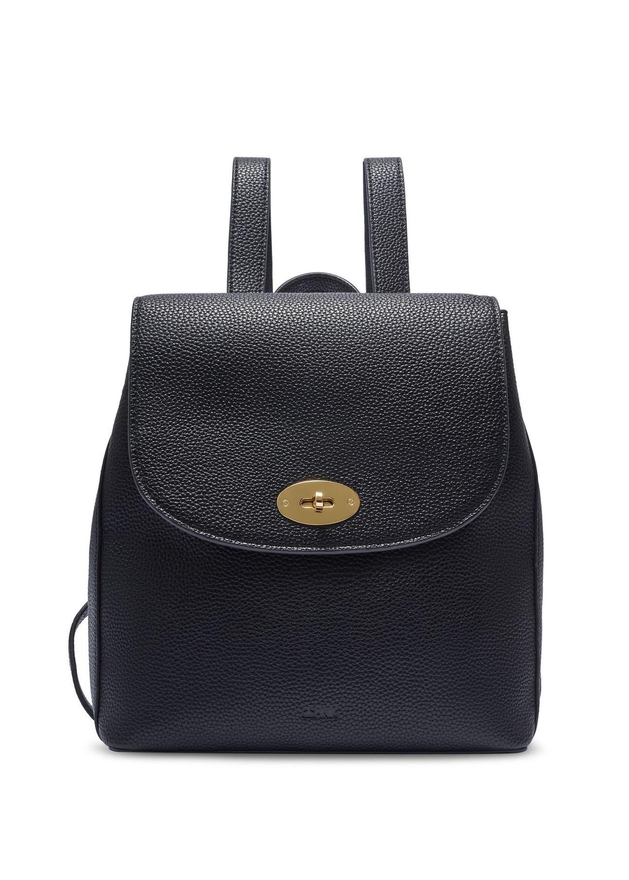 Čierny dámsky batoh TOREC-1138-9I(W26) - pohľad spredu na bielom pozadí.