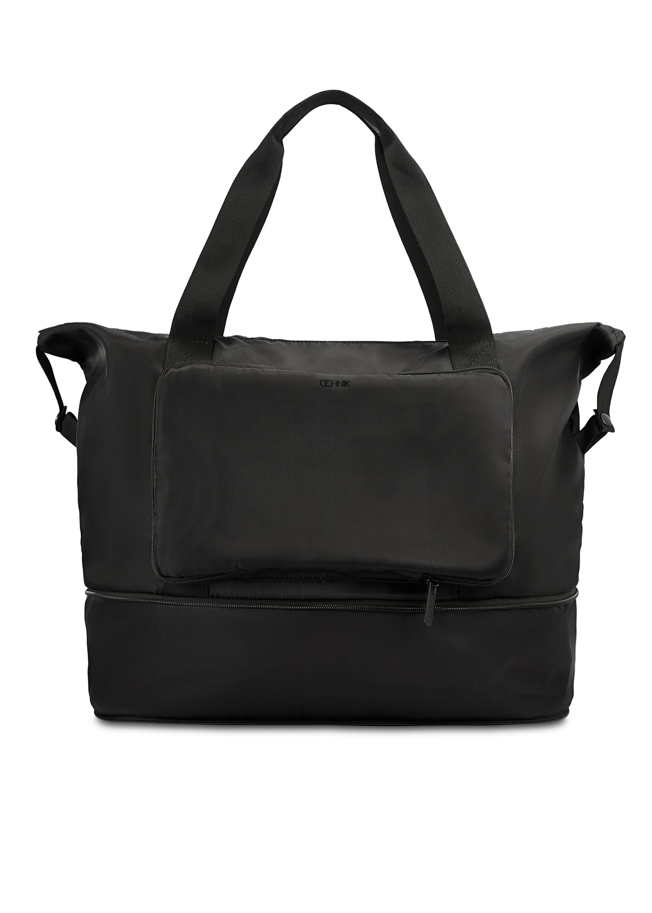 Čierna pánska taška TORMN-0369-99(Z25), pohľad spredu na bielom pozadí.