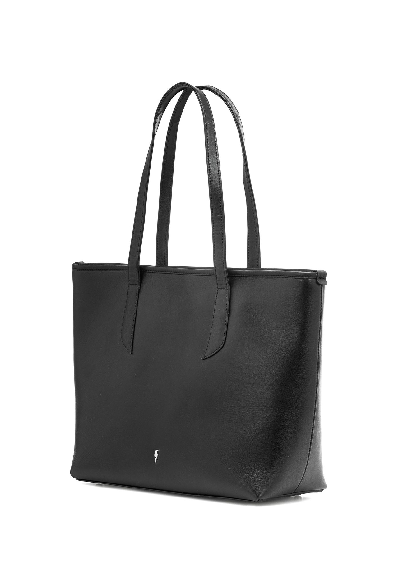 Kožená čierna shopper taška pre ženy TORES-1085-99(W25)-02