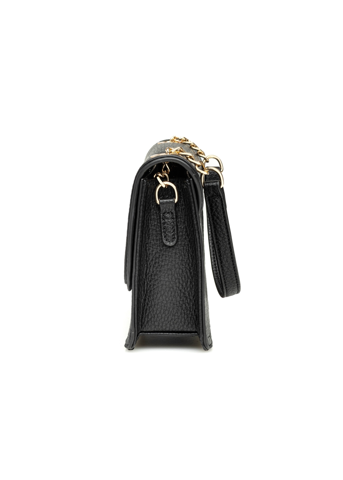 Malá, elegantná dámska kabelka TOREC-1015-99(W26), pohľad na produkt z boku na bielom pozadí.