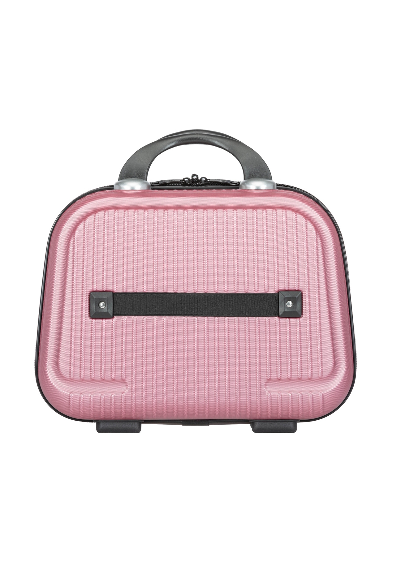 Kozmetická taška WALAB-0053-5C-14(W26), pohľad zozadu na výrobok na bielom pozadí.