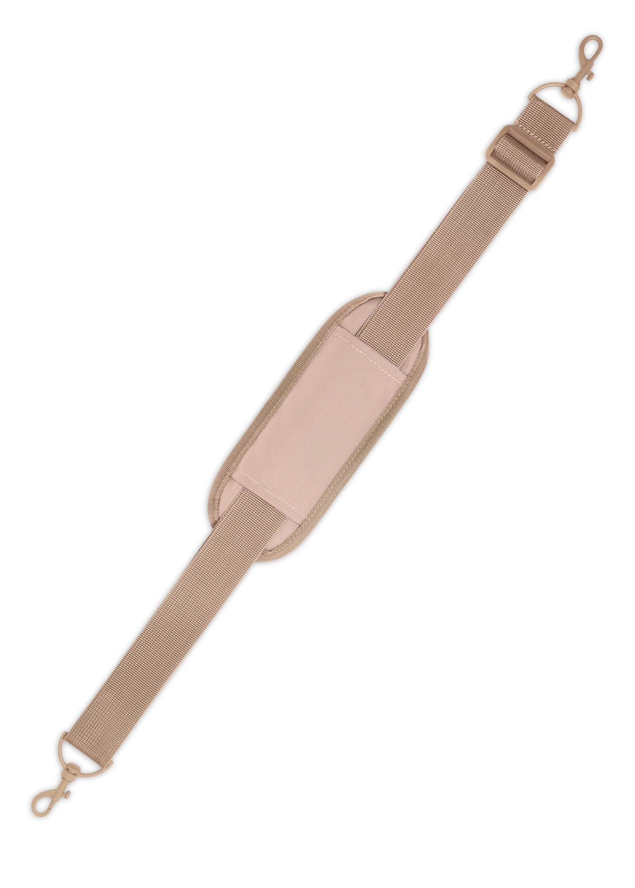 Tmavobéžový batoh v tvare lietadla PLCMN-0017-1C(Z26), pohľad na odnímateľný popruh produktu na bielom pozadí.