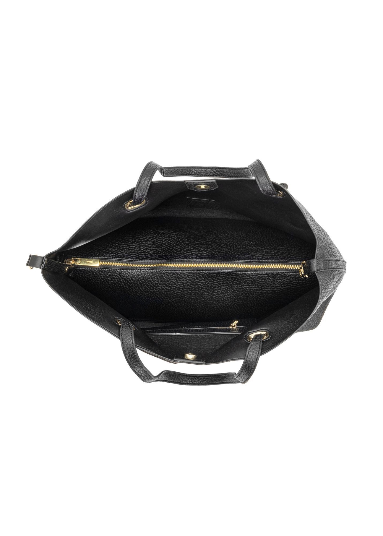 Veľká čierna shopper kabelka TOREC-0995A-99(Z25)