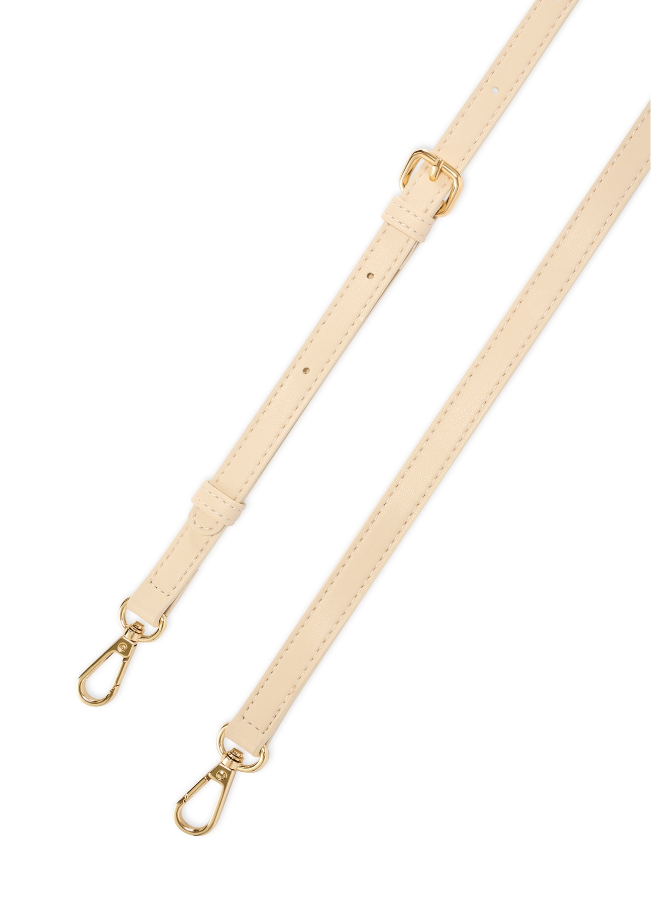 Dámska krémová kabelka s prešívaním TOREC-1151-0B(W26) - detailný záber, na bielom pozadí.