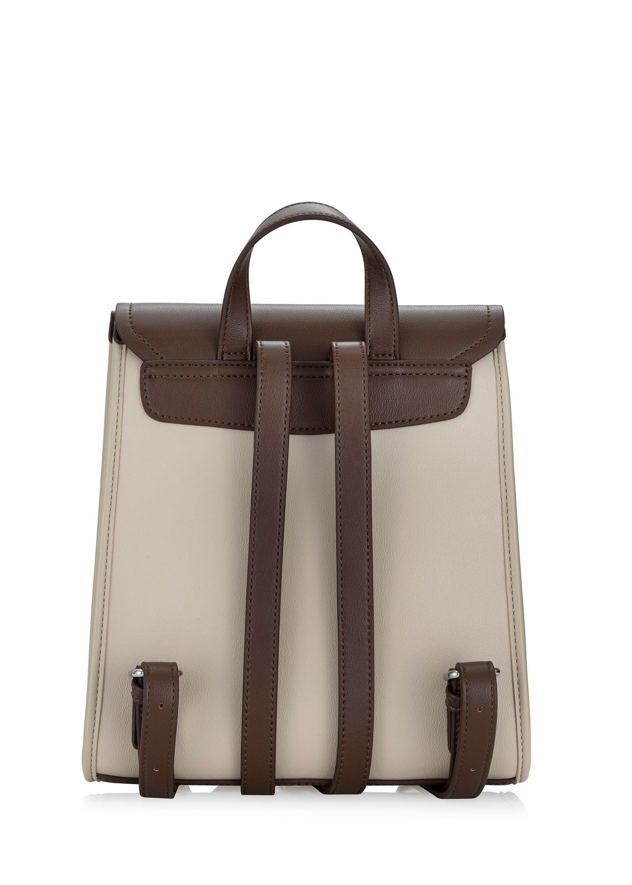 Elegantný stredne veľký dámsky batoh TOREC-0985A-15(Z25) - pohľad na produkt zozadu na bielom pozadí.