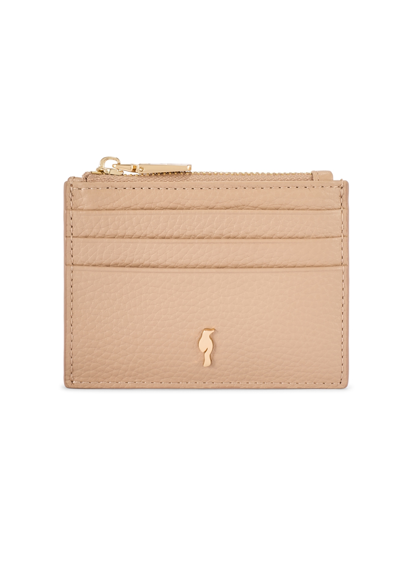 Malá dámska kožená peňaženka PORES-0806R-1B(W26), pohľad spredu na bielom pozadí.