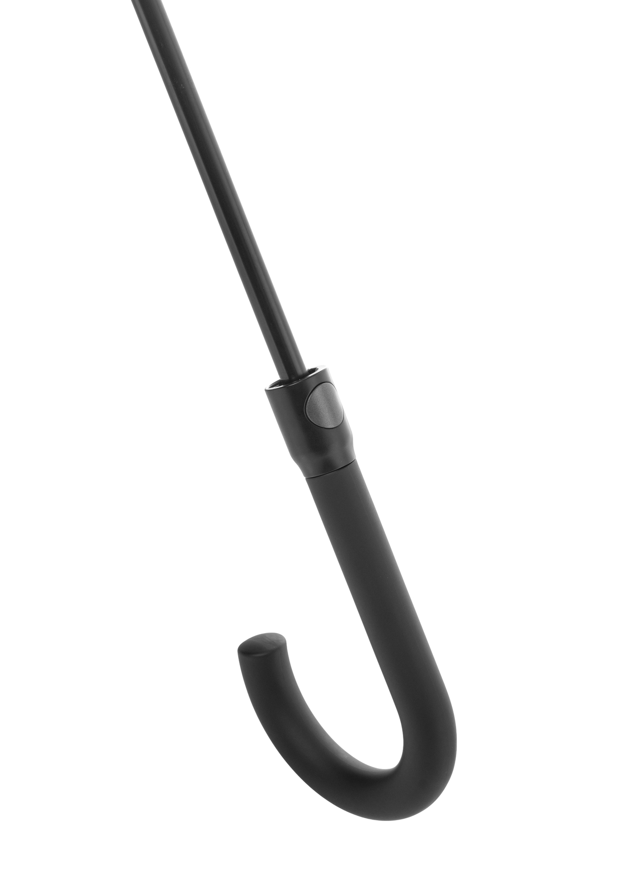 Pánsky dáždnik v tmavomodrej farbe PARSM-0010-7E(W26), pohľad na rukoväť produktu na bielom pozadí.