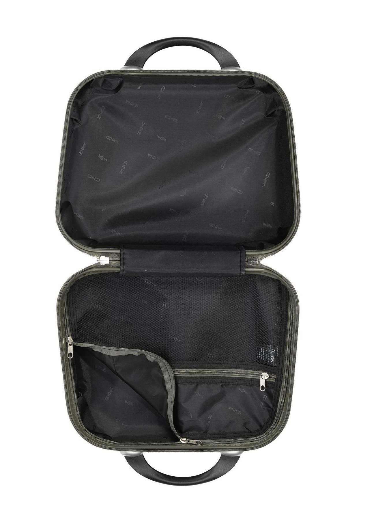 Kozmetická taška WALAB-0040-8D-14(W26), pohľad na produkt vo vnútri na bielom pozadí.