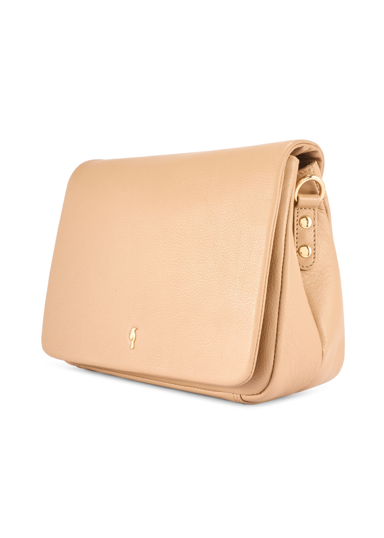 Beige Leder Damenhandtasche TORES-0911F-1B(W26)